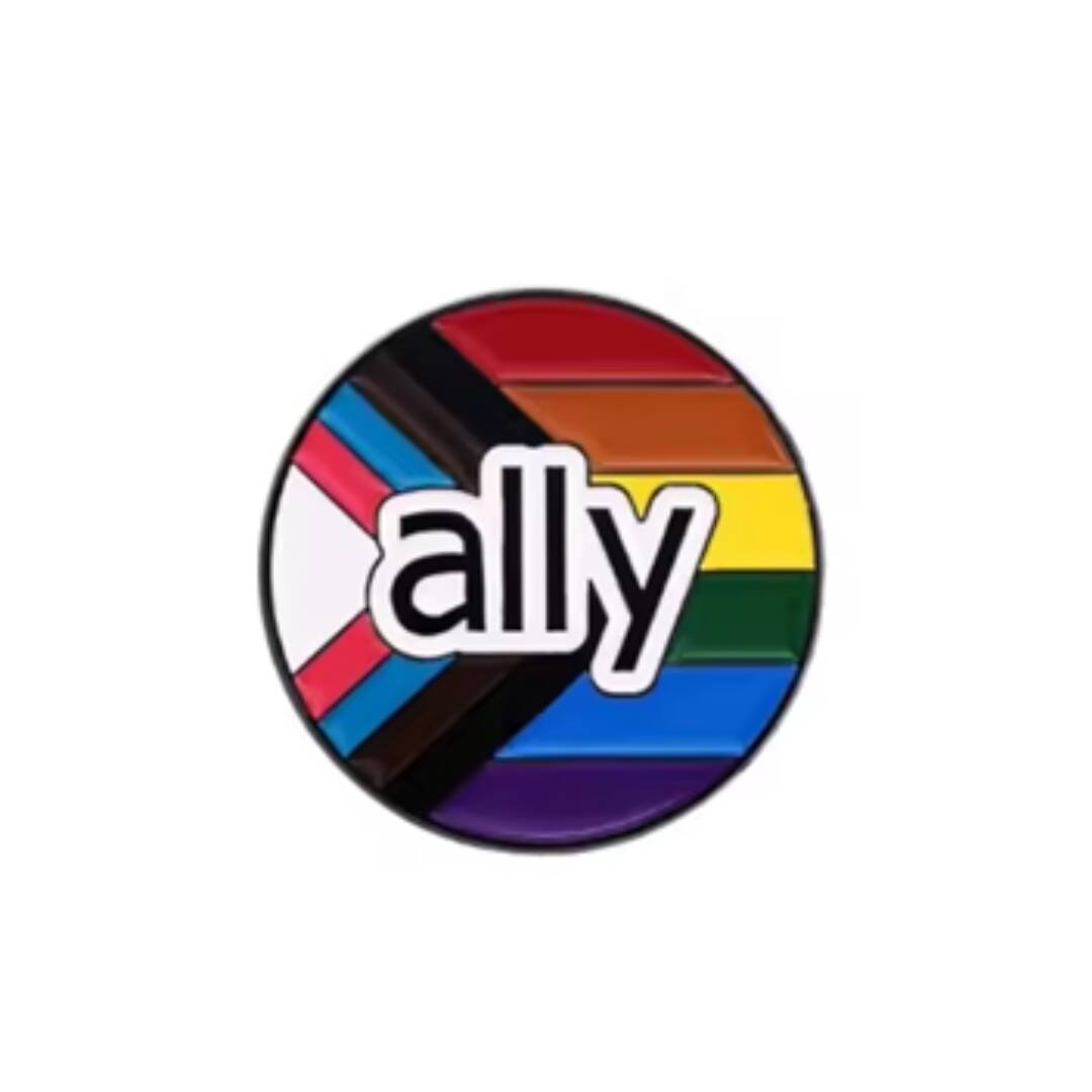 Ally pride pin Pride ally pin som viser støtte til pride.